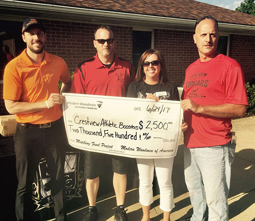 Modern Woodmen fundraiser generates $6,500 for Crestview athletics