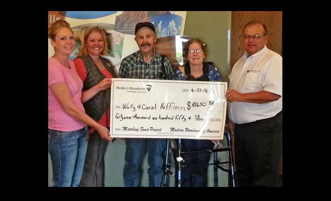 Modern Woodmen Fundraiser For Wally and Carol Hoffman a Success