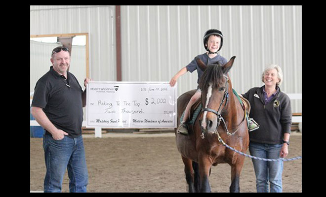 Modern Woodmen Members Donate $2,000 to RTT