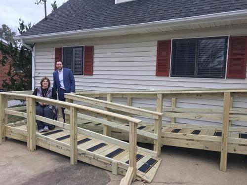 Modern Woodmen of America volunteers build wheelchair ramp for Roswell resident