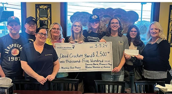 Modern Woodmen fundraiser for David Crockett High School band a success